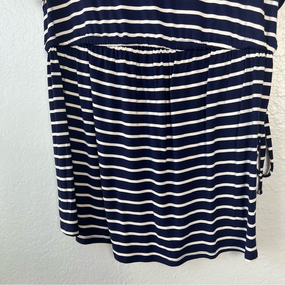 NWT Flutter Short Sleeve Tie-Waist Maternity Top -by Ingrid & Isabel Small - Picture 4 of 16